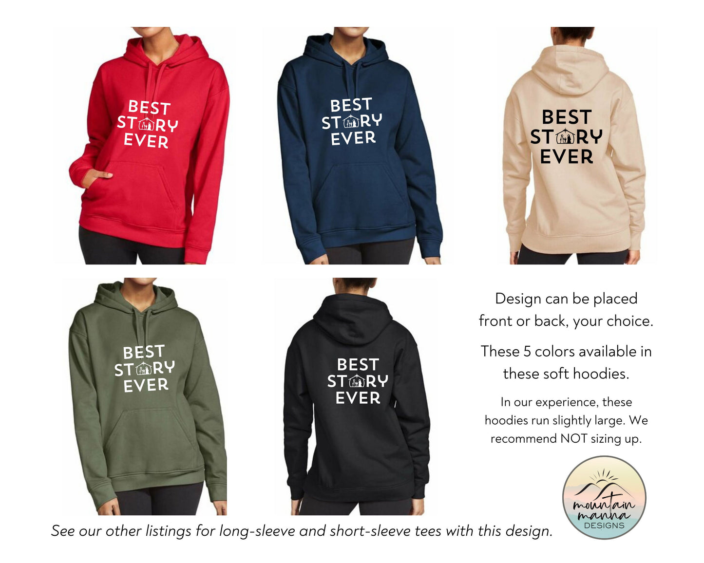 Christmas hoodie | Christian apparel | Gift for her |