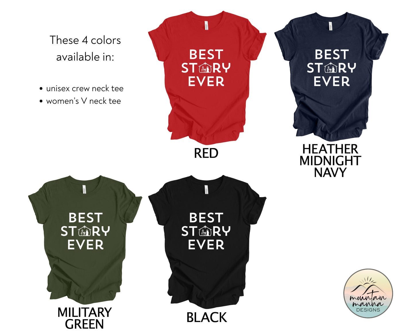 BEST STORY EVER Christmas shirt | Christian apparel | Gift for her |