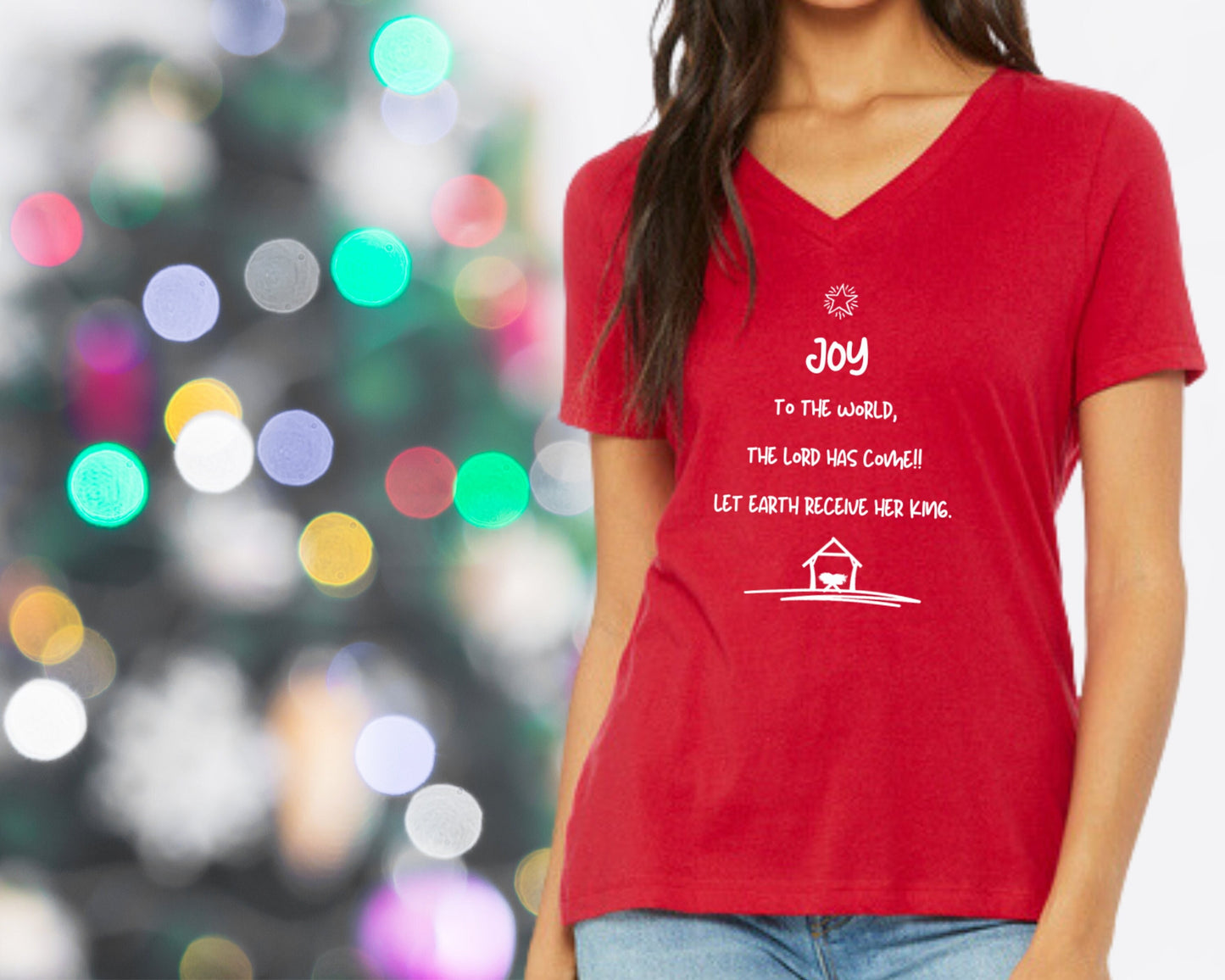 Joy to the World Christmas shirt | Christian apparel | Gift for her |