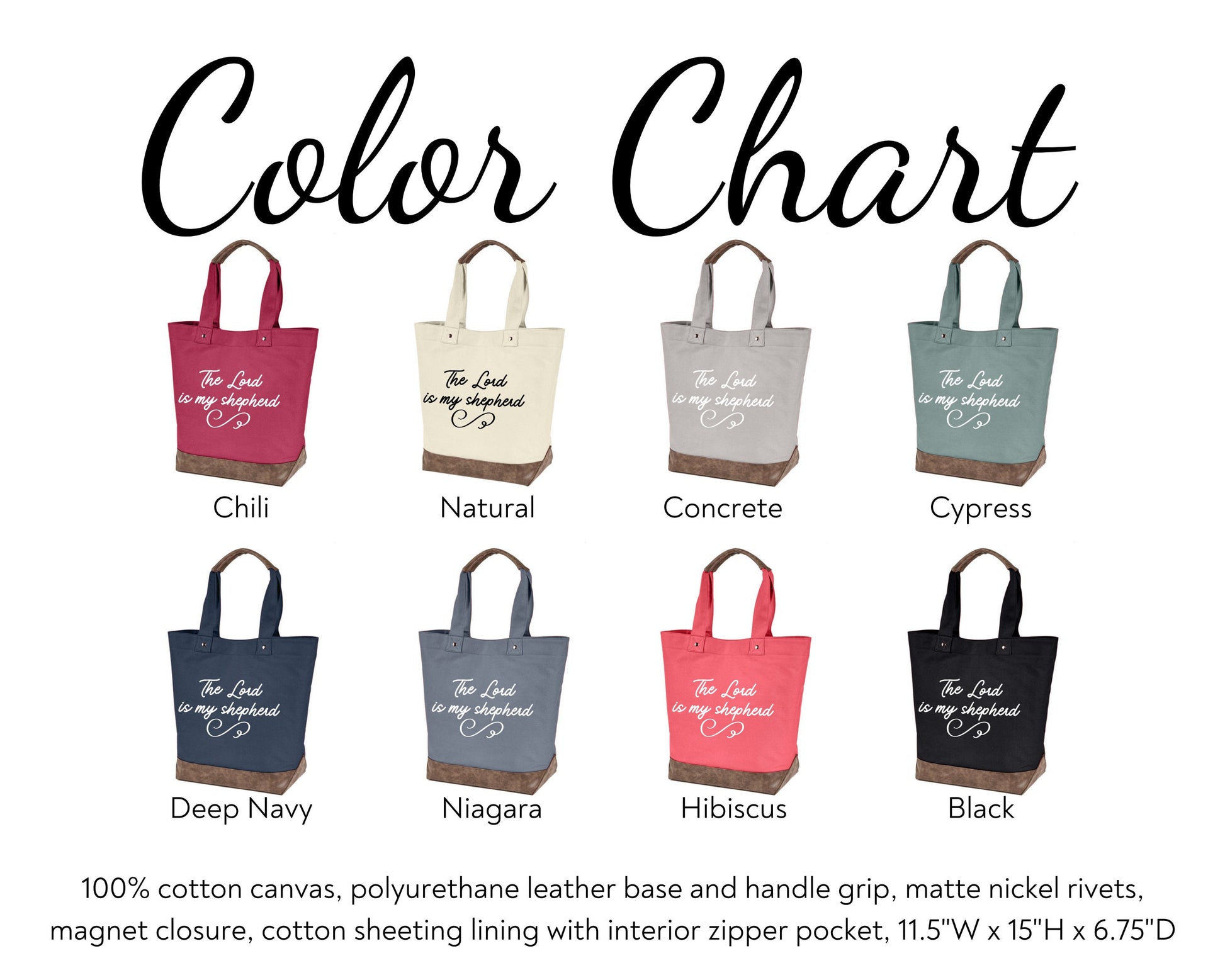 Custom Tote - The Lord is My Shepherd
