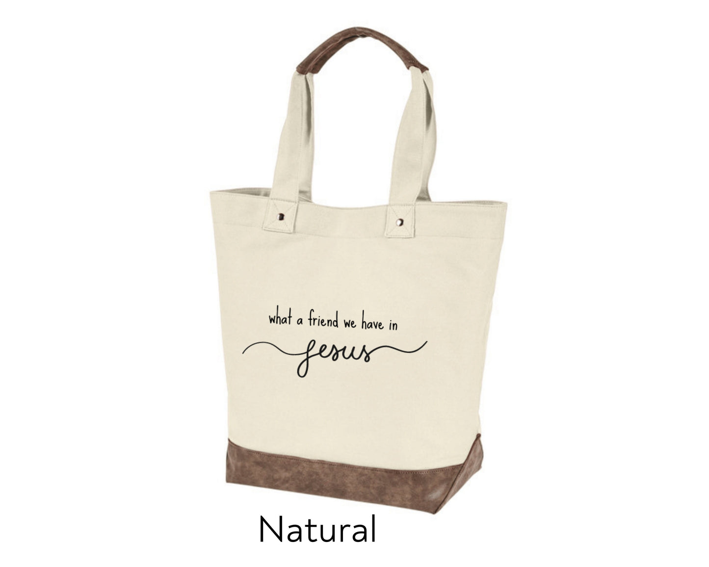Custom Tote - What a Friend We Have in Jesus
