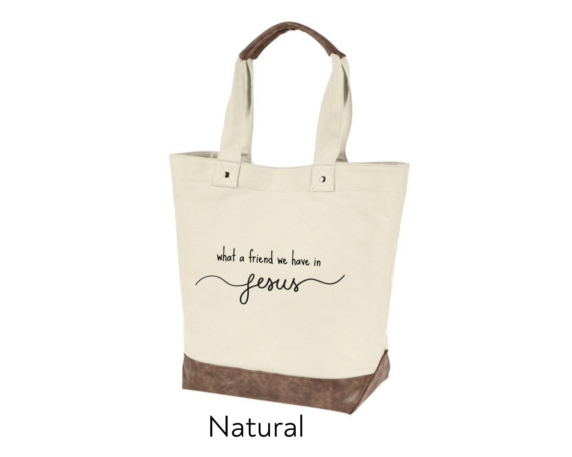 Custom Tote - What a Friend We Have in Jesus