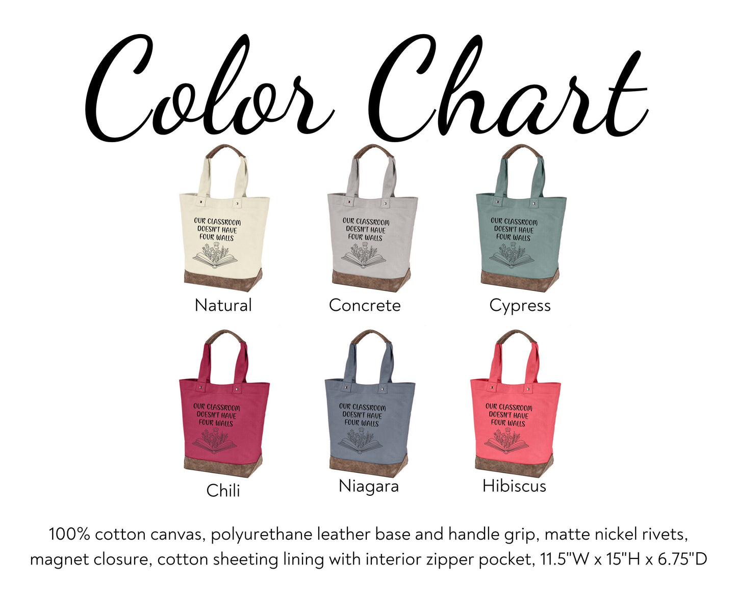Canvas Tote - Our Classroom Doesn't Have Four Walls
