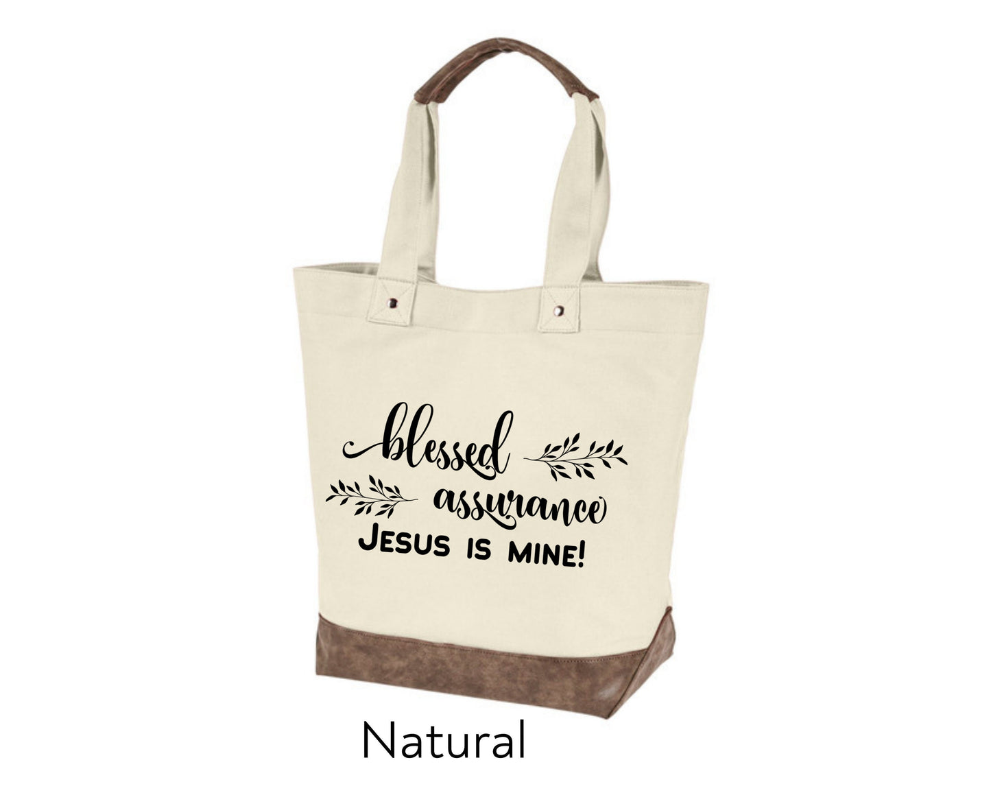 Canvas Tote - Blessed Assurance