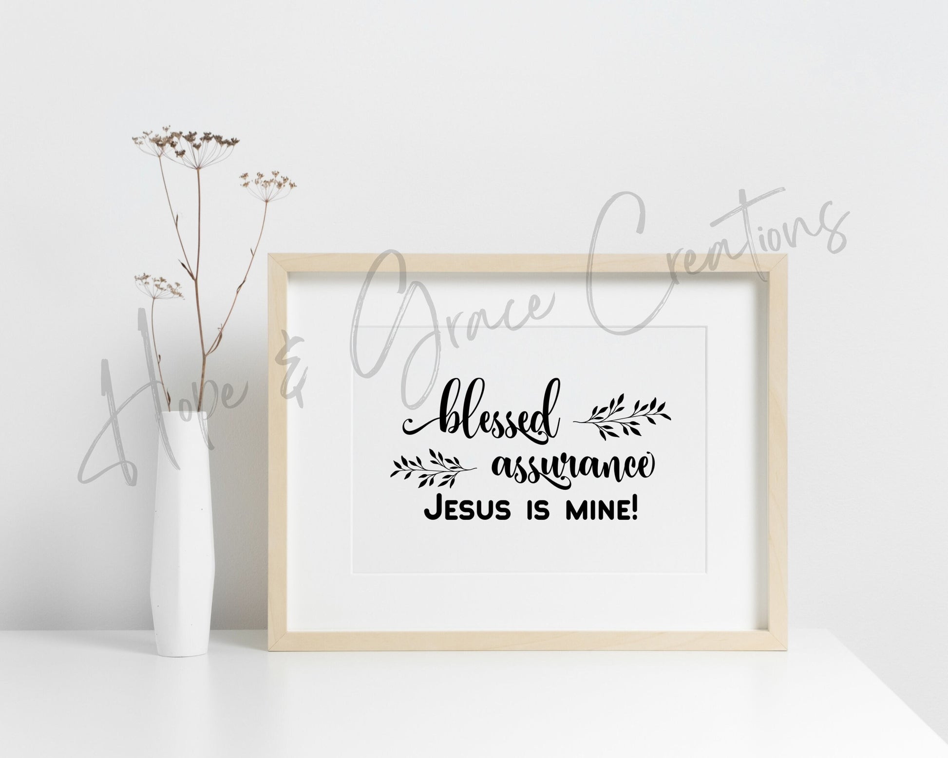 Blessed Assurance Canvas Board Wall Art