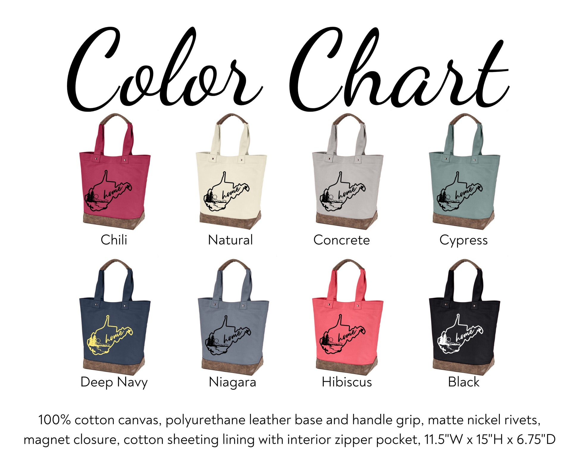 Canvas Tote - WV Home West Virginia