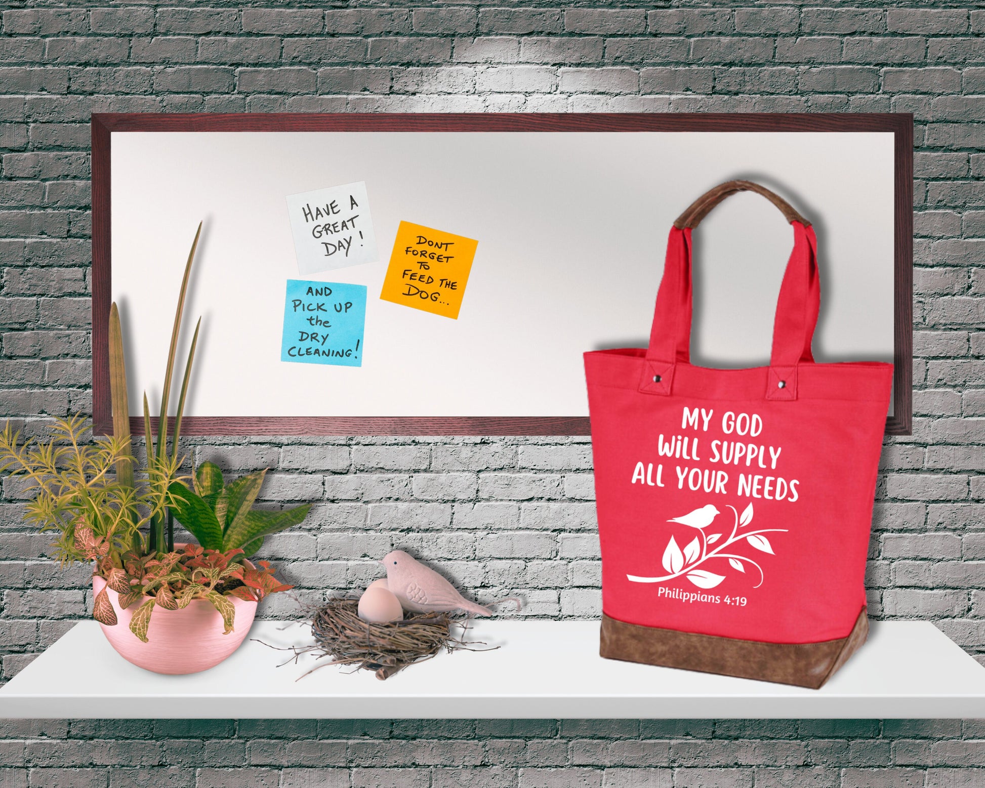 Canvas Tote - My God Will Supply All Your Needs Philippians 4:19