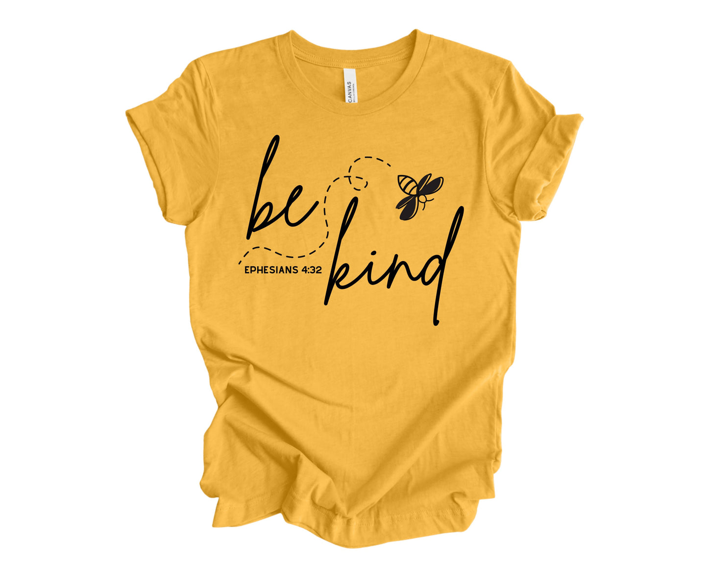 Be Kind Graphic Tee for Women with honeybee