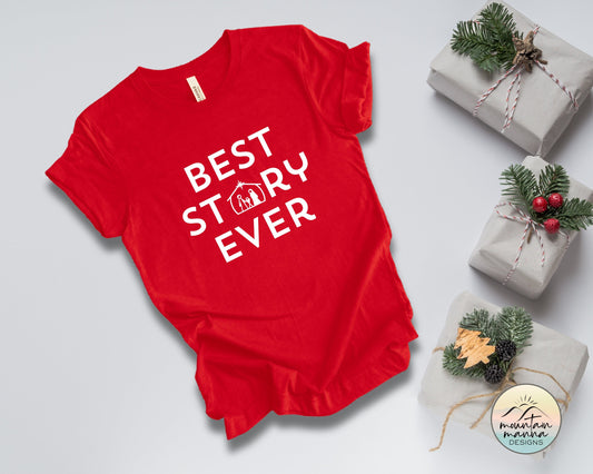 BEST STORY EVER Christmas shirt | Christian apparel | Gift for her |