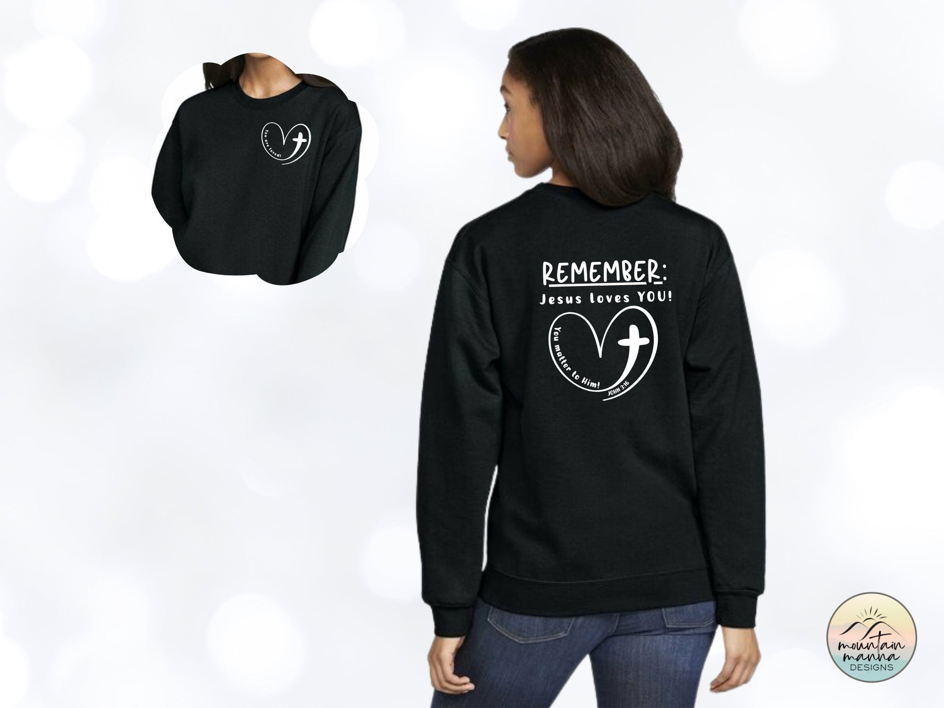 REMEMBER: Jesus Loves You Hoodie | Valentine's Day | Gift for her | Christian shirt | John 3 16