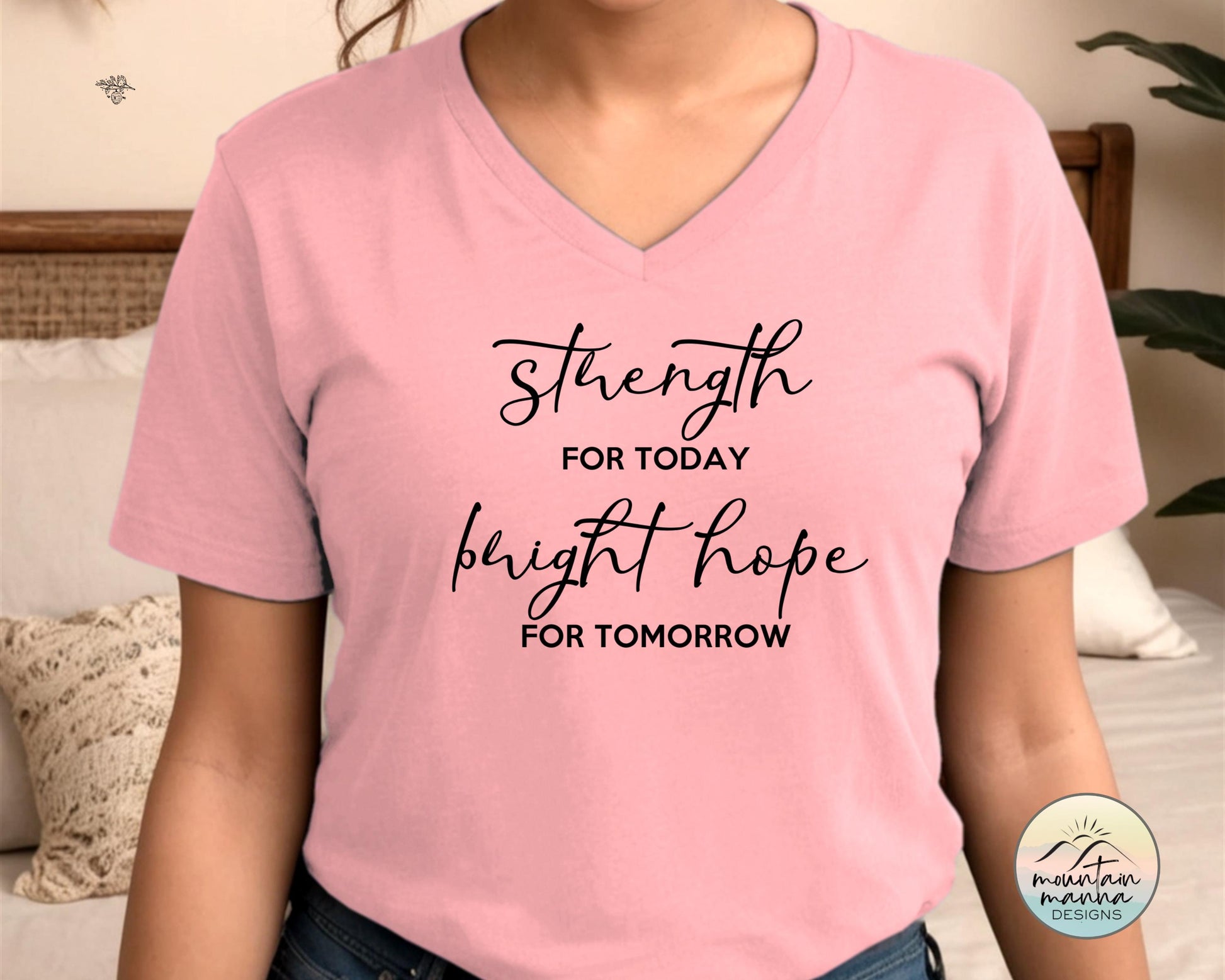 Strength for Today and Bright Hope for Tomorrow Great Is Thy Faithfulness Hymn Graphic Tee