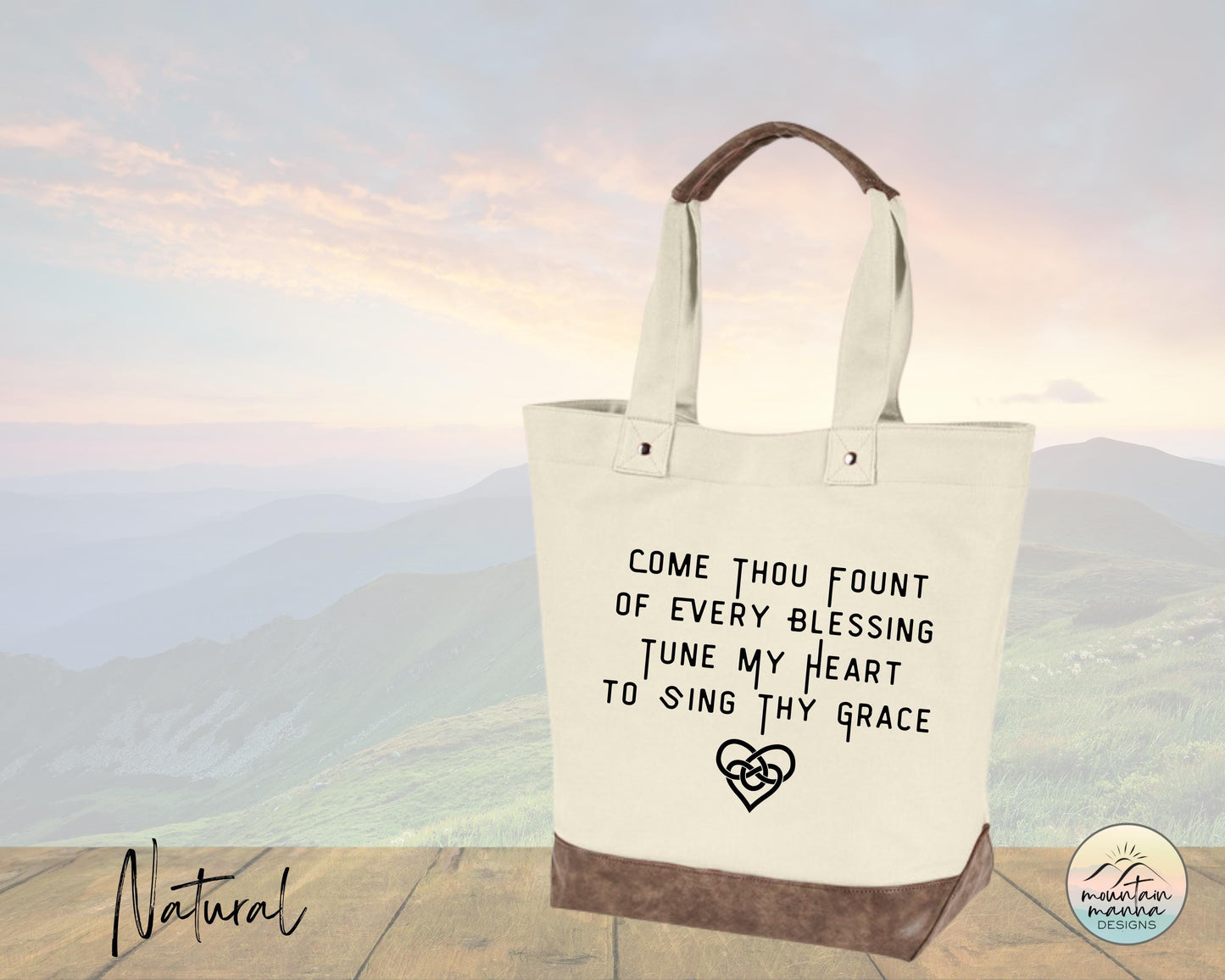 Canvas Tote - Come Thou Fount of Every Blessing